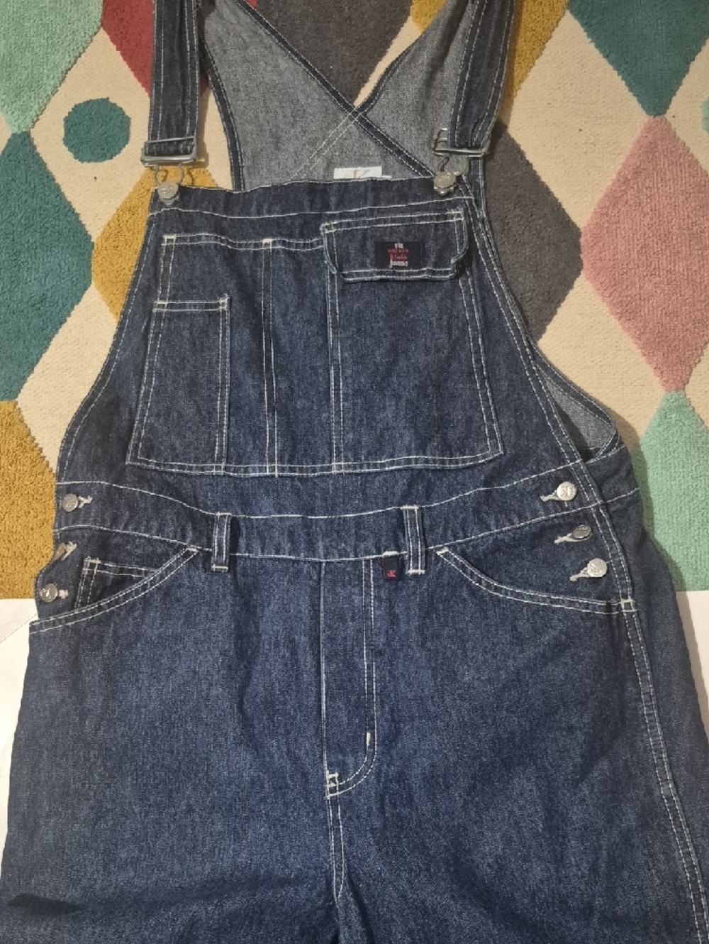 Vintage Calvin Klein Denim Carpenter Bib Overalls - Picture 4 of 9